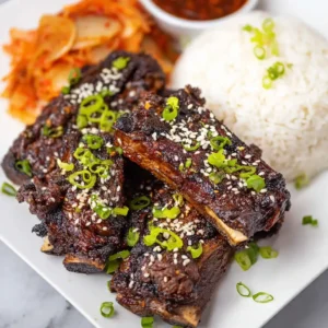 Baked Korean BBQ Short Ribs