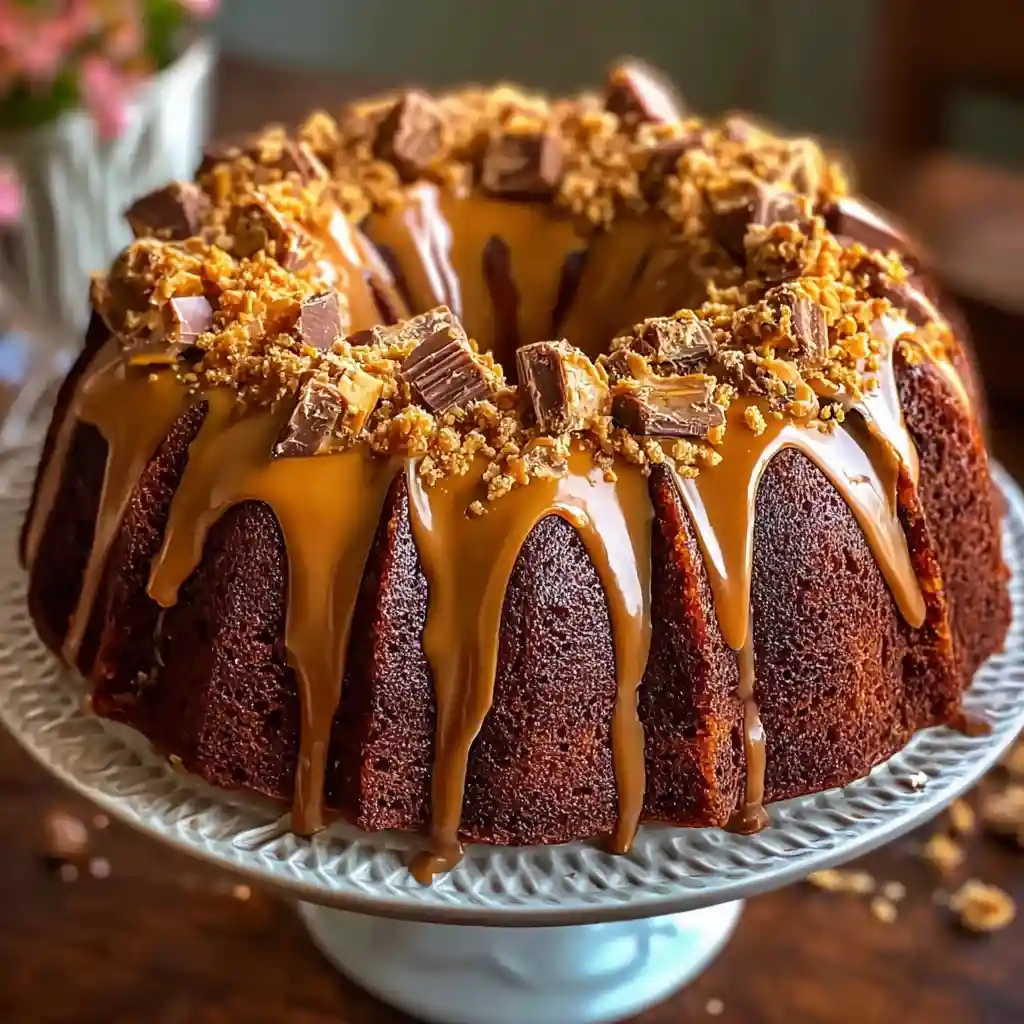 Butterfinger Bundt Cake