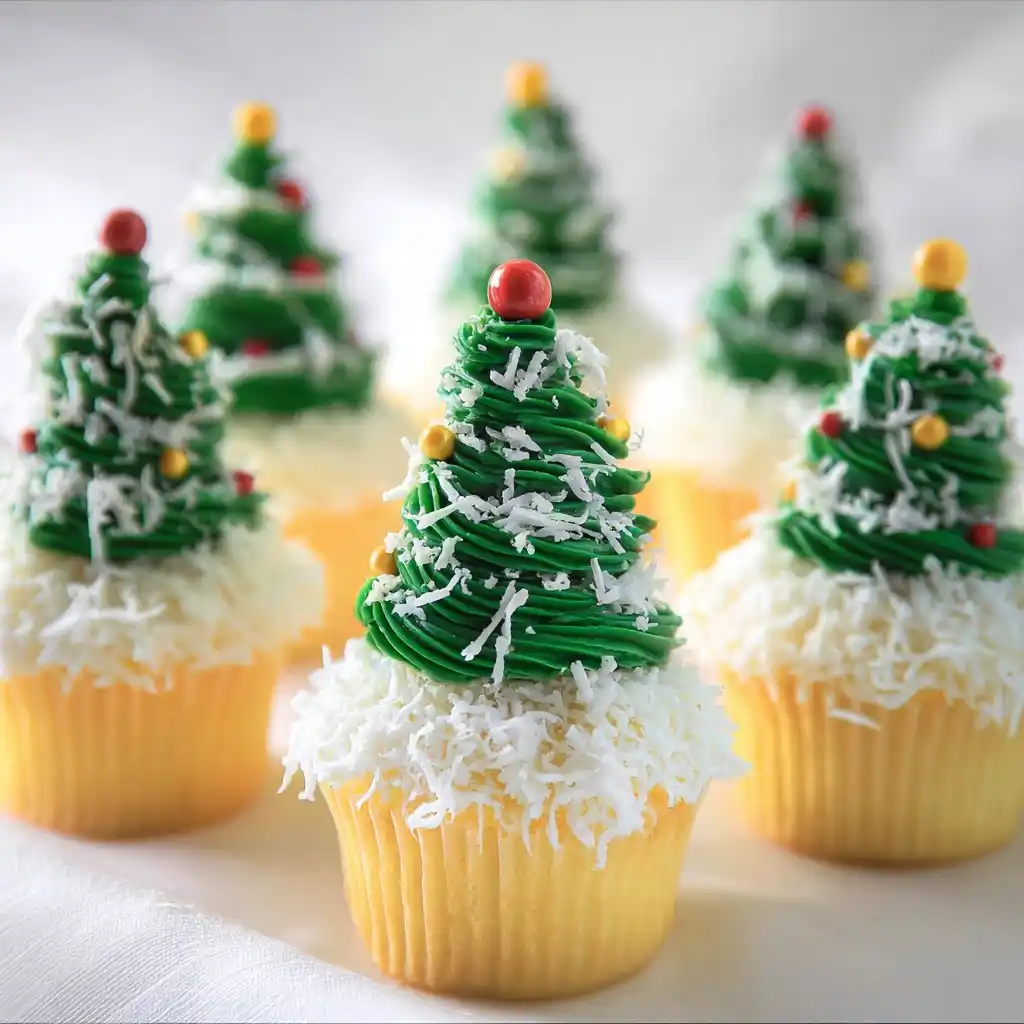 Christmas Tree Cupcakes