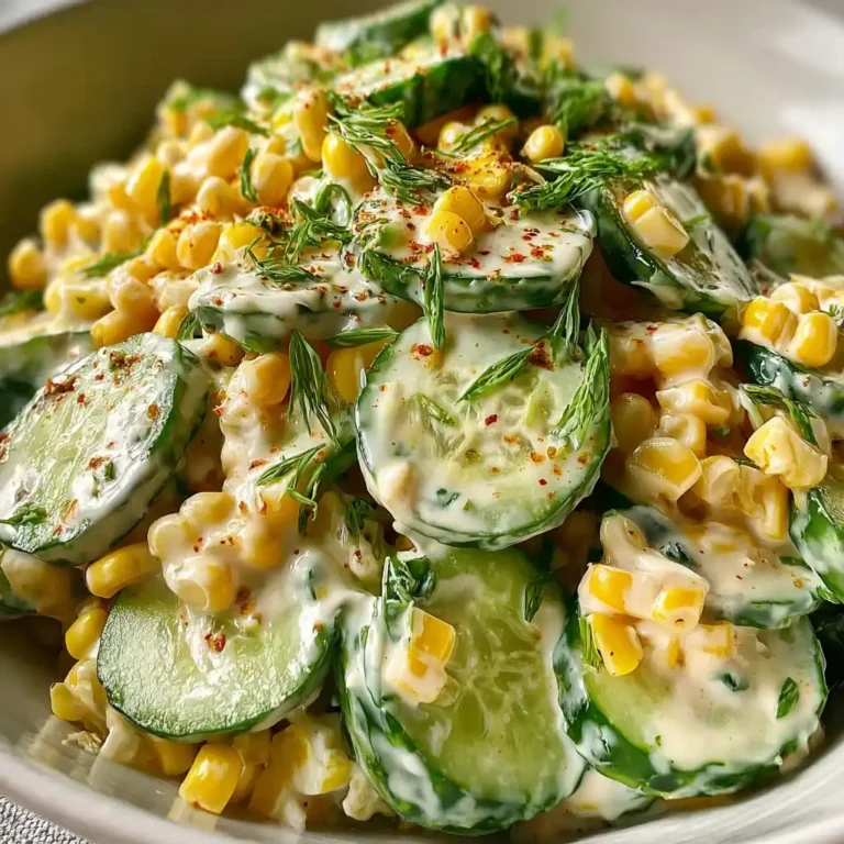 Creamy Cucumber Corn Salad