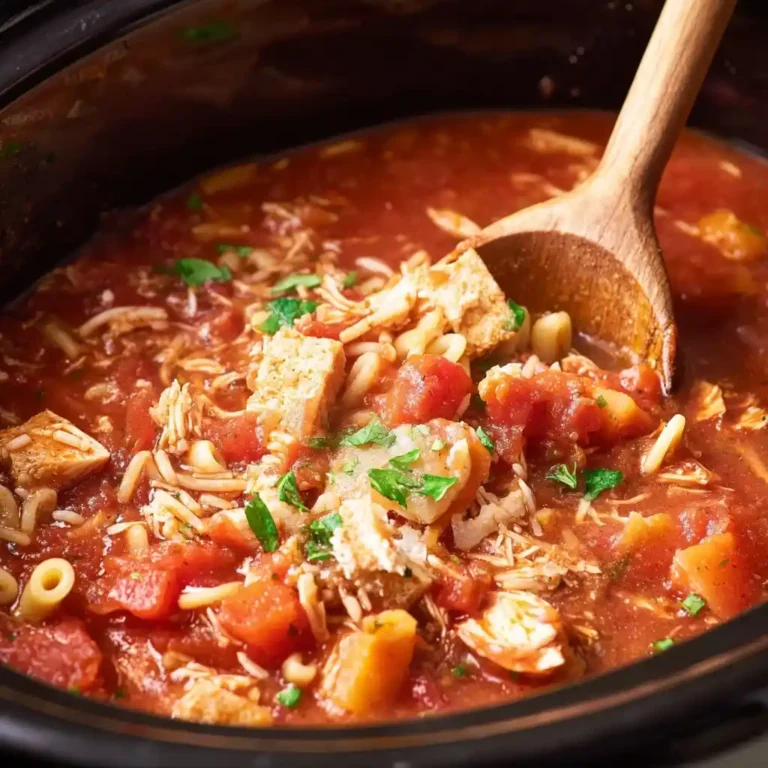 Crock Pot Chicken Parmesan Soup