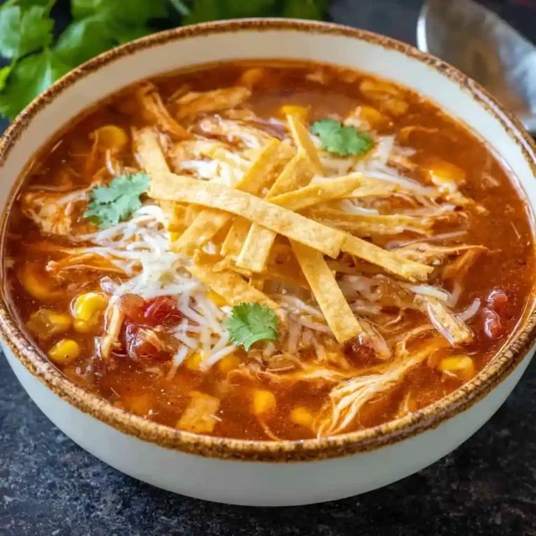 Crock Pot Chicken Tortilla Soup