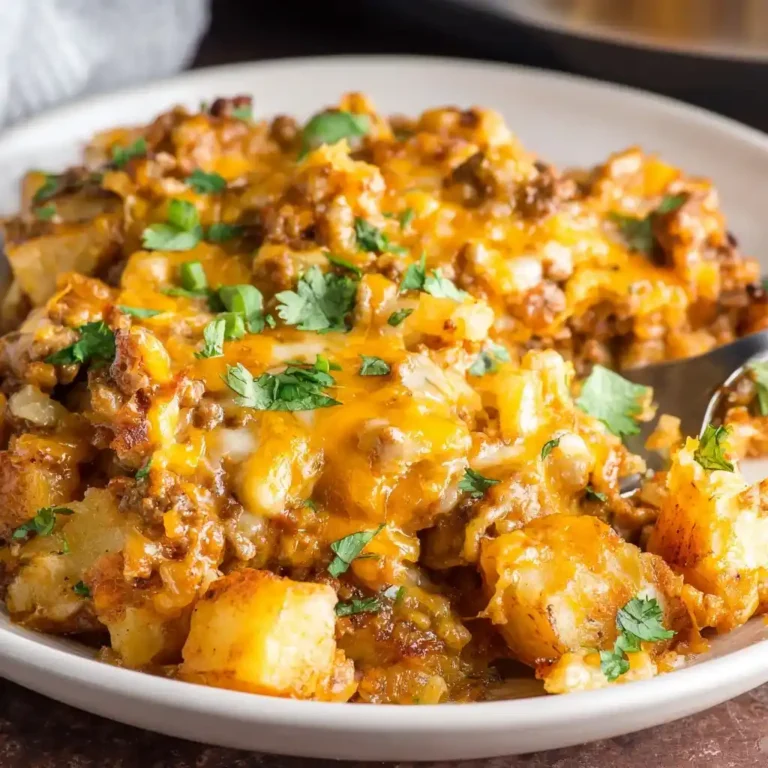 Crock Pot Taco Hash Brown Casserole