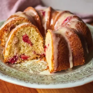 Fresh Strawberry Bundt Cake