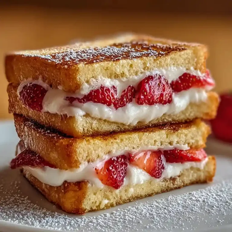 Fried Strawberry Cheesecake Sandwiches