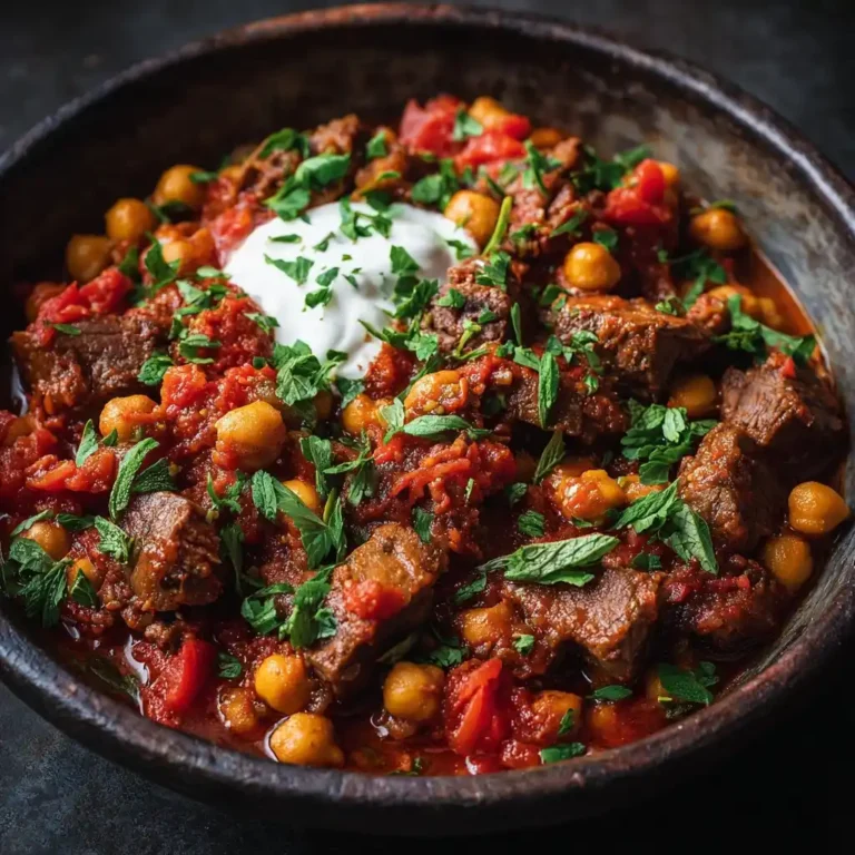 One-Pot Beef Chorizo Chickpea Stew