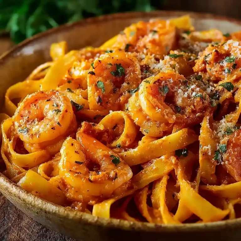 Pasta Romesco with Shrimp