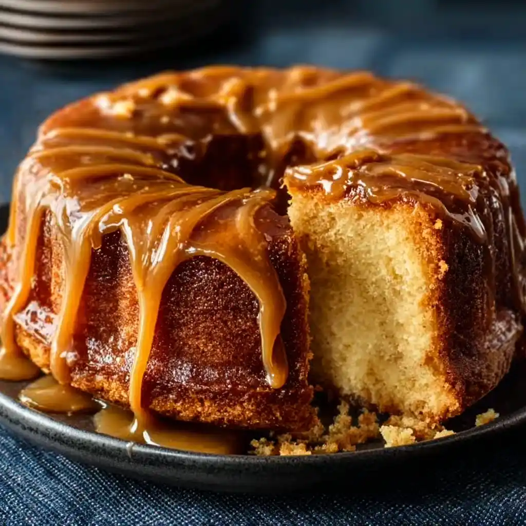 Salted Caramel Kentucky Butter Cake