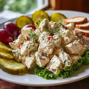Savory Dill Pickle Chicken Salad