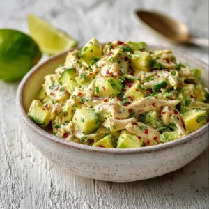Easy Avocado Chicken Salad Recipe Healthy Avocado Chicken Salad Meal Avocado Chicken Salad Recipe Keto Low Carb Avocado Ch...
