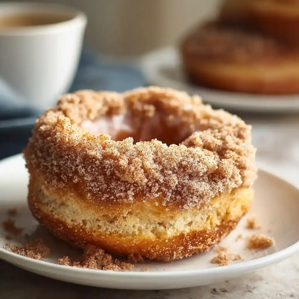 Baked Apple Crumb Donuts