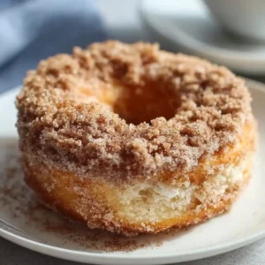Baked Apple Crumb Donuts