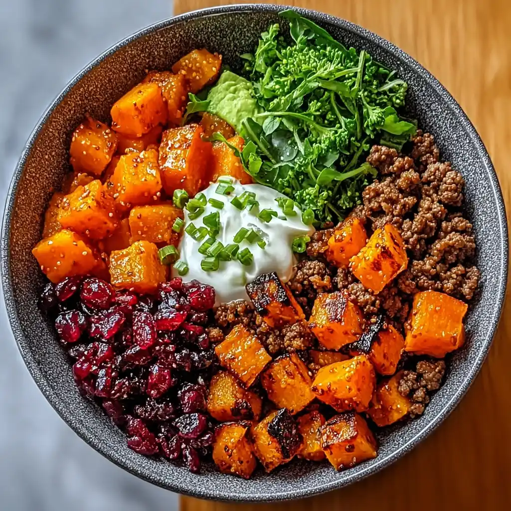 Ground Beef Hot Honey Bowl