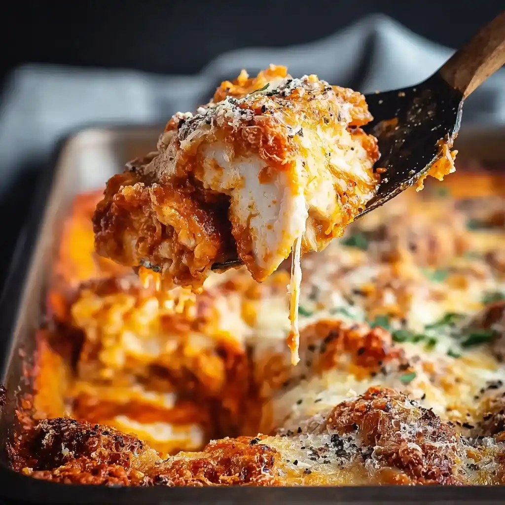 Keto Chicken Parmesan Casserole