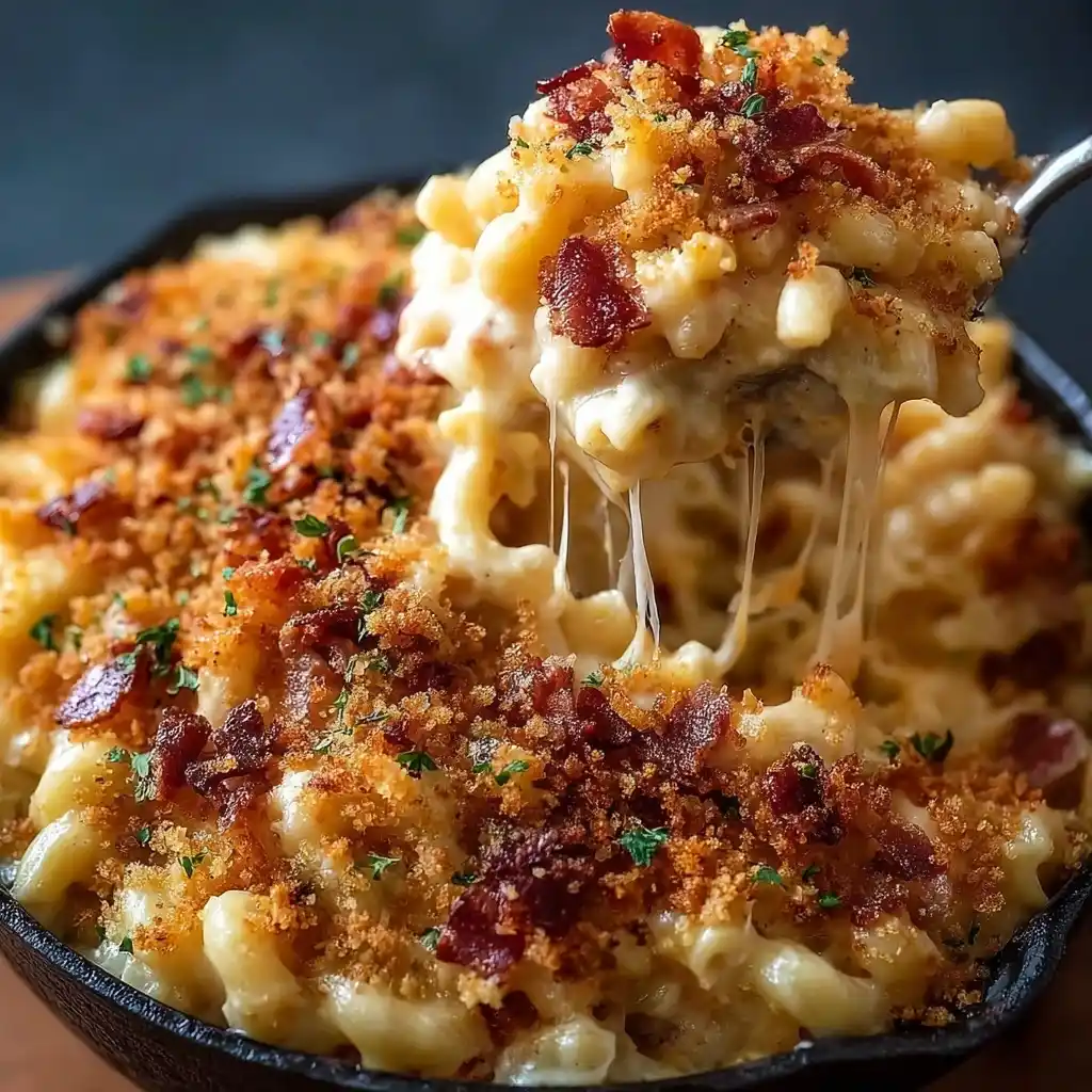 Oktoberfest Bacon Beer Mac and Cheese