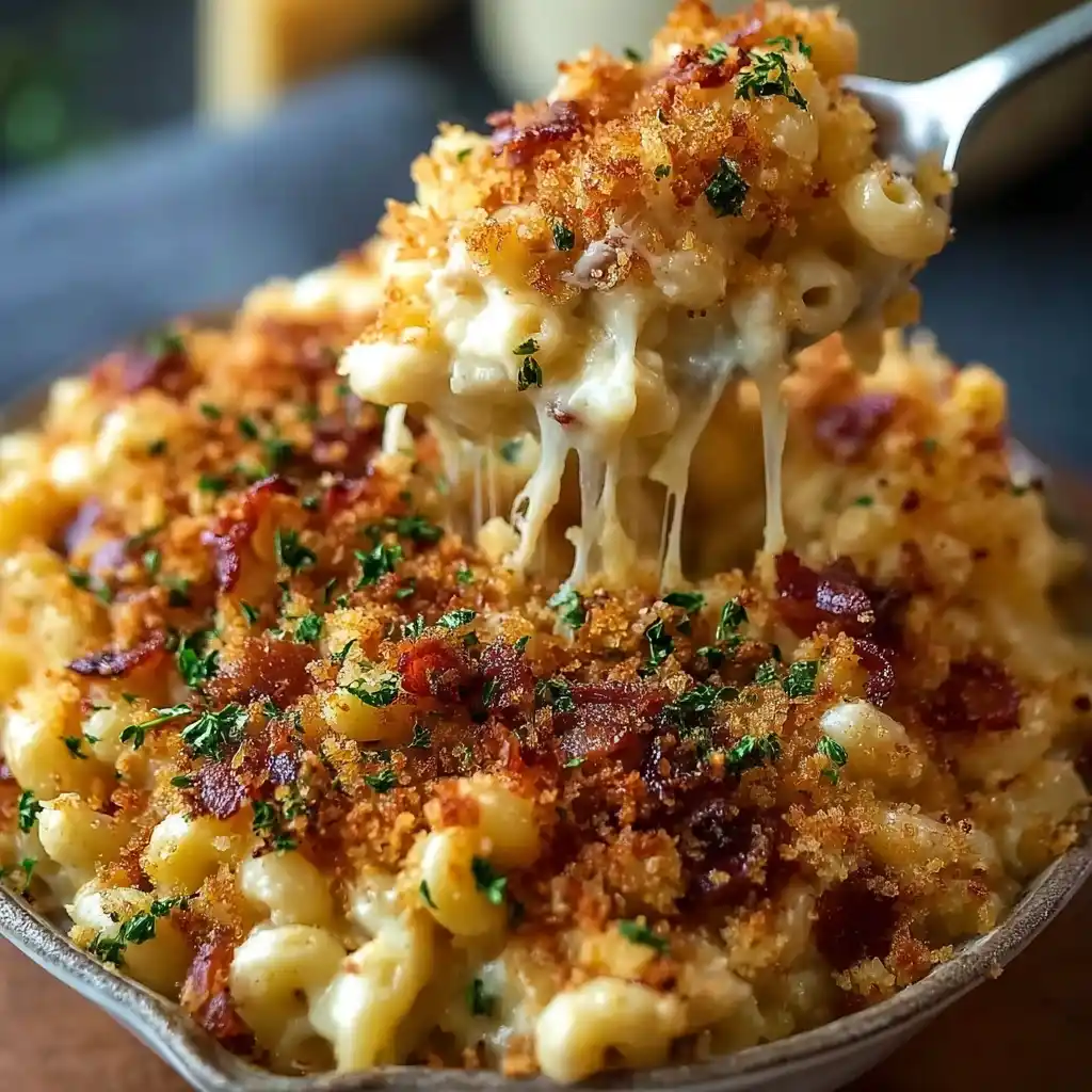 Oktoberfest Bacon Beer Mac and Cheese