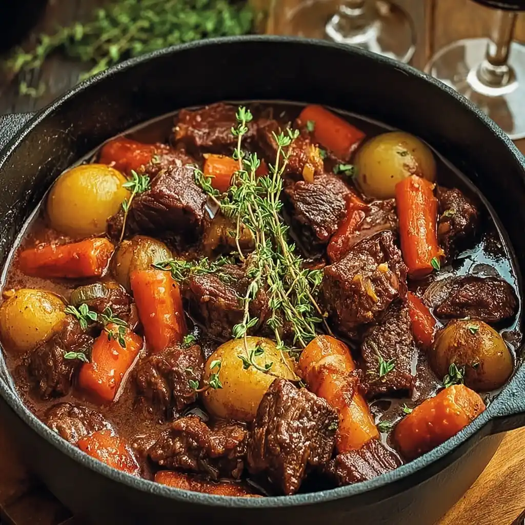 Slow-baked Tuscan Beef Casserole Recipe Tuscan Beef Casserole With Vegetables Rustic Vegetable And Beef Casserole Slow-coo...
