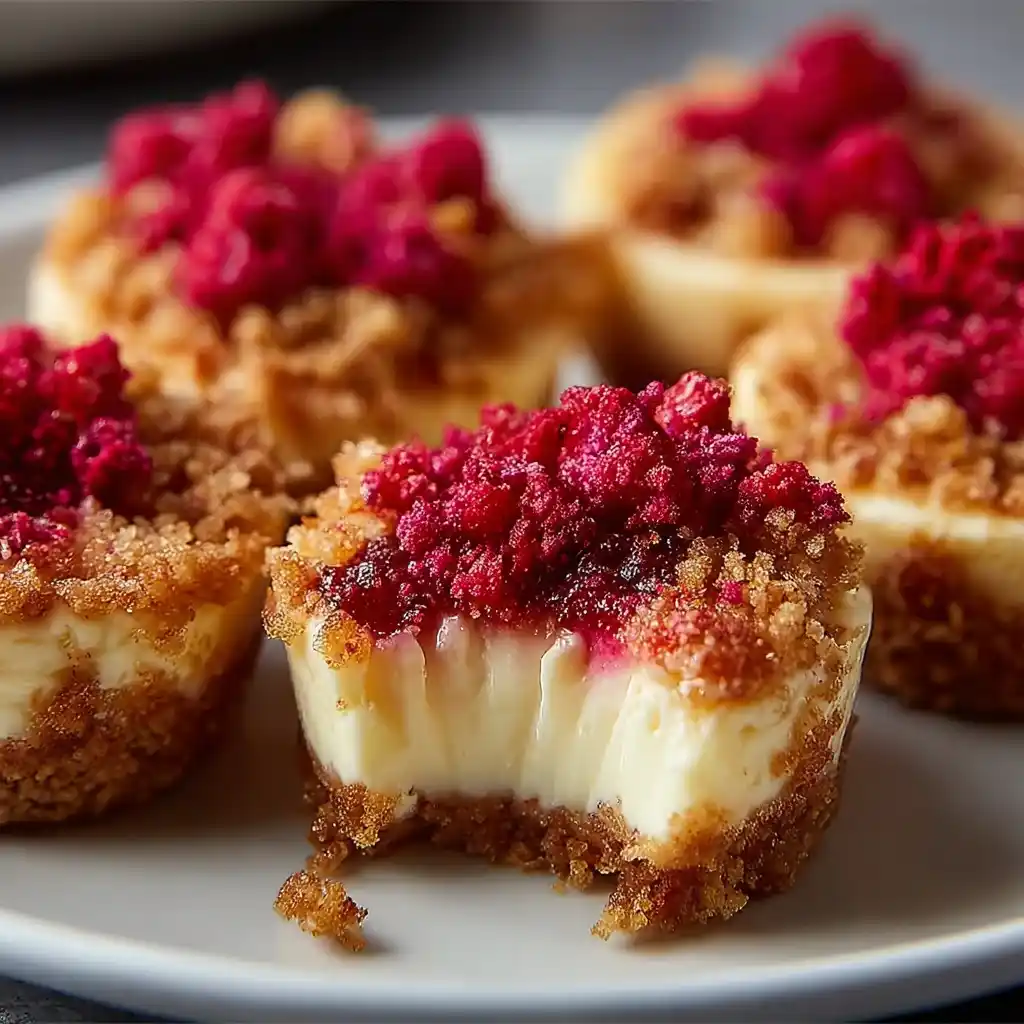 Strawberry Crunch Cheesecake Bites