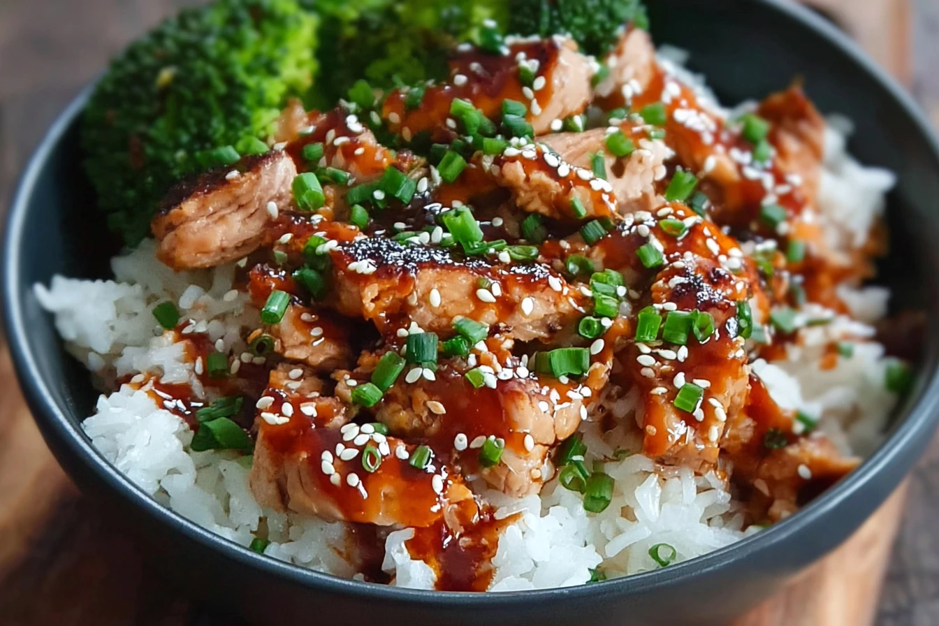 Best Sticky Chicken Rice Bowl Recipe Easy Sticky Chicken Rice Bowl Meal Prep Gluten-free Sticky Chicken Rice Recipe How To...