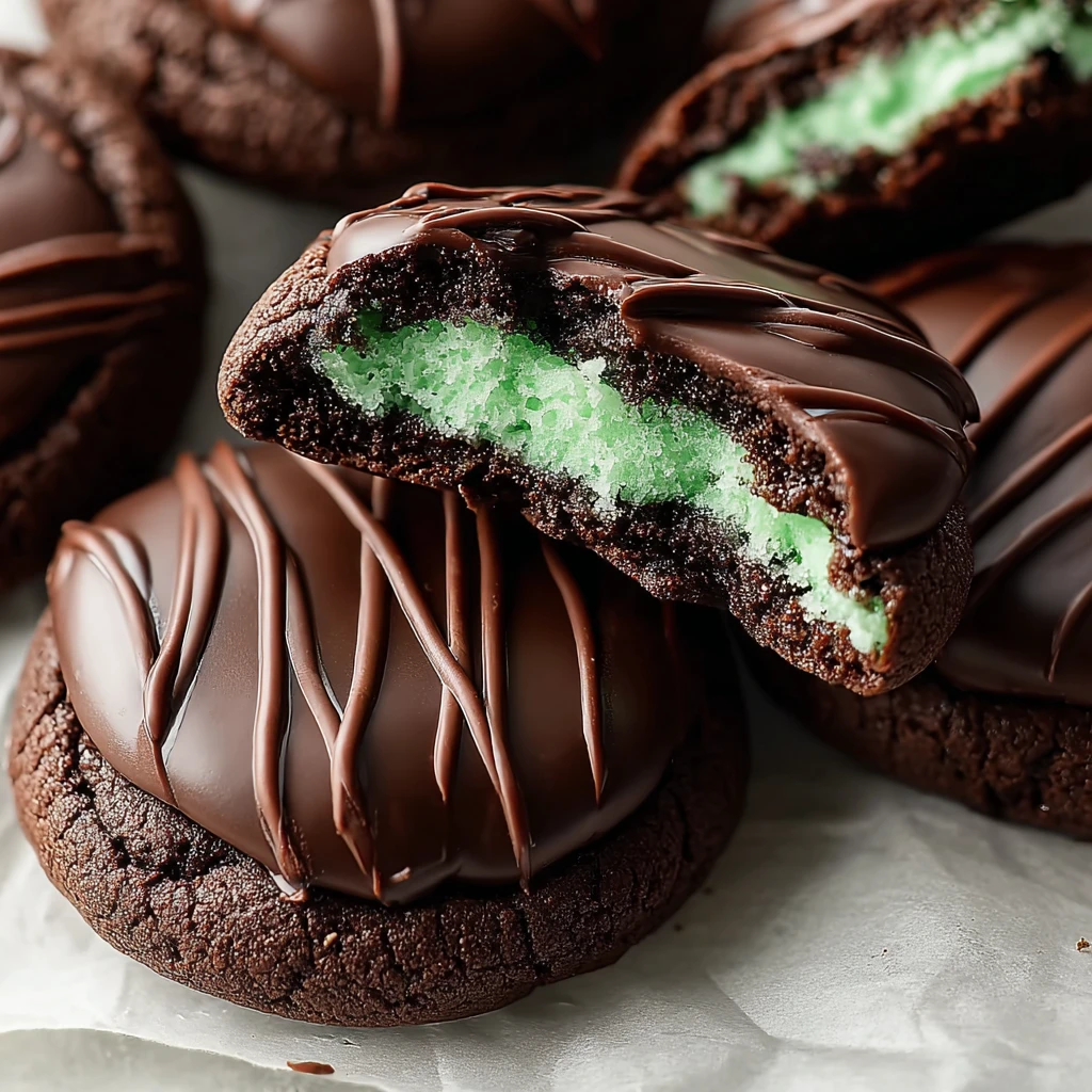 Chocolate Mint Cookies Recipe Easy Best Chocolate Mint Cookies Online Buy Homemade Chocolate Mint Cookies Chocolate Mint C...
