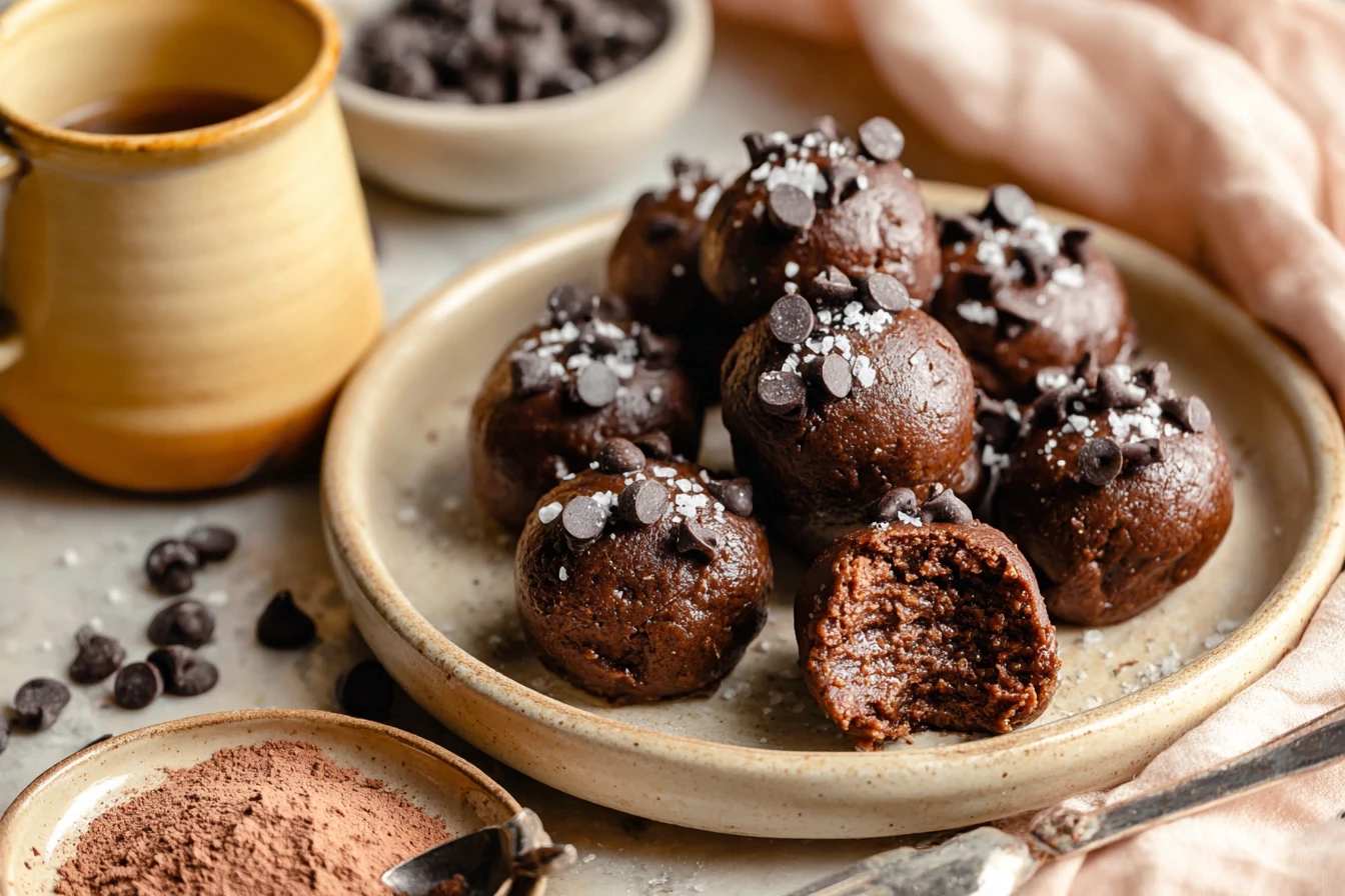 Chocolate Protein Brownie Bites Recipe Nut-free Protein Brownies Healthy Chocolate Protein Snacks Allergen-free Brownie Bi...