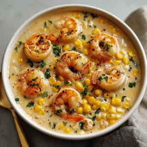 Creamy Shrimp Corn Chowder Recipe Best Shrimp And Corn Chowder Easy Creamy Shrimp Chowder Healthy Shrimp Corn Chowder Low-...