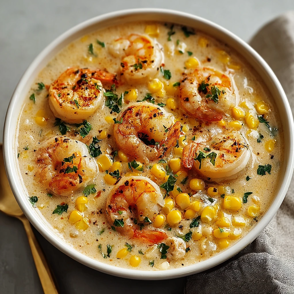 Creamy Shrimp Corn Chowder Recipe Best Shrimp And Corn Chowder Easy Creamy Shrimp Chowder Healthy Shrimp Corn Chowder Low-...