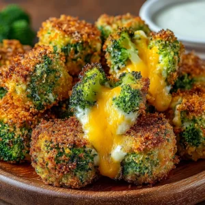 Easy Air Fryer Broccoli Cheddar Poppers Recipe Best Cheese For Broccoli Cheddar Poppers Gluten-free Air Fryer Broccoli Che...