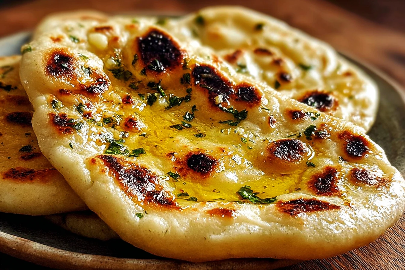 Easy Garlic Naan Bread Recipe Homemade Garlic Naan Without Yeast Best Garlic Naan Bread Dough Quick And Easy Garlic Naan G...