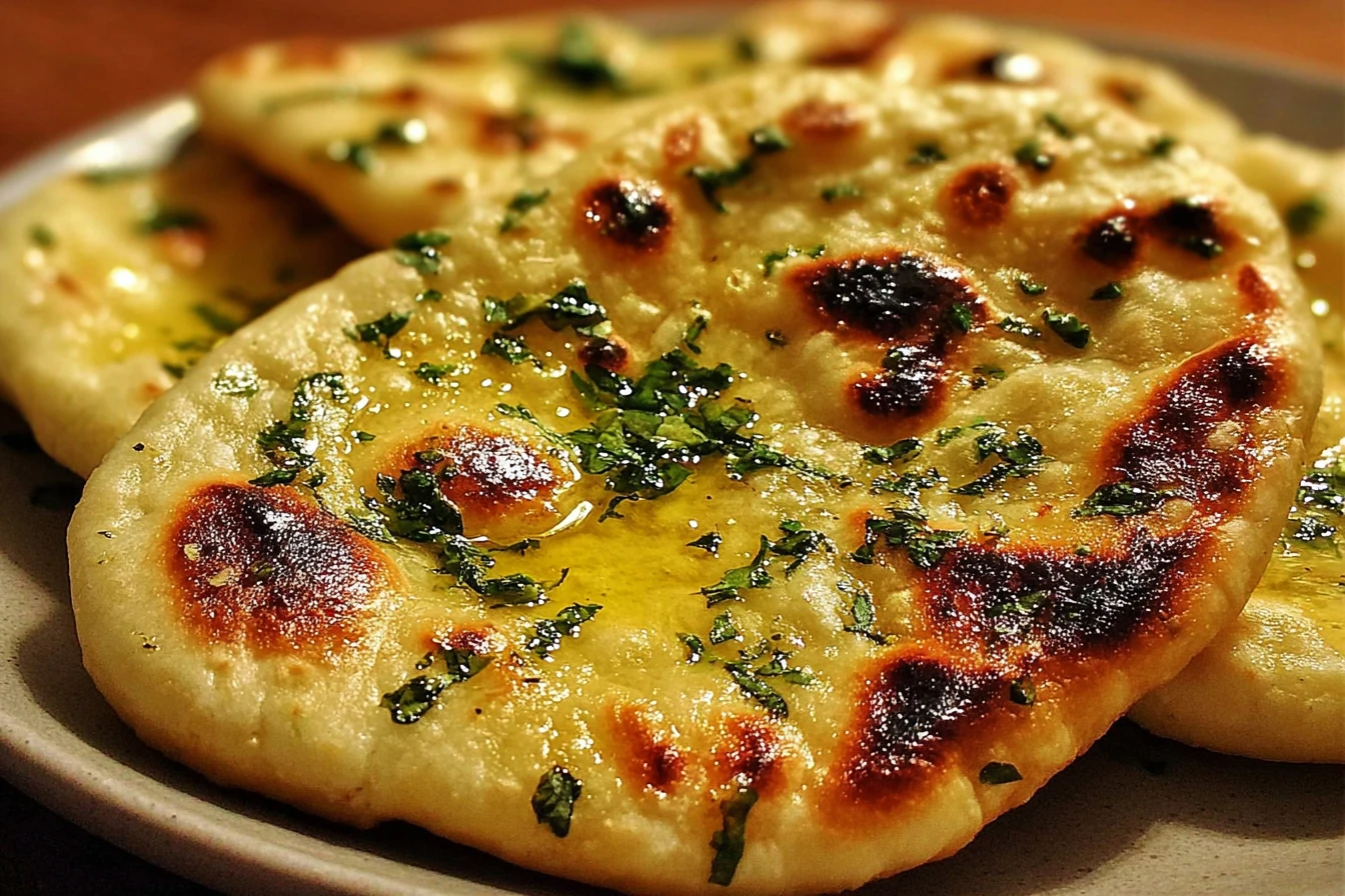 Easy Garlic Naan Bread Recipe Homemade Garlic Naan Without Yeast Best Garlic Naan Bread Dough Quick And Easy Garlic Naan G...