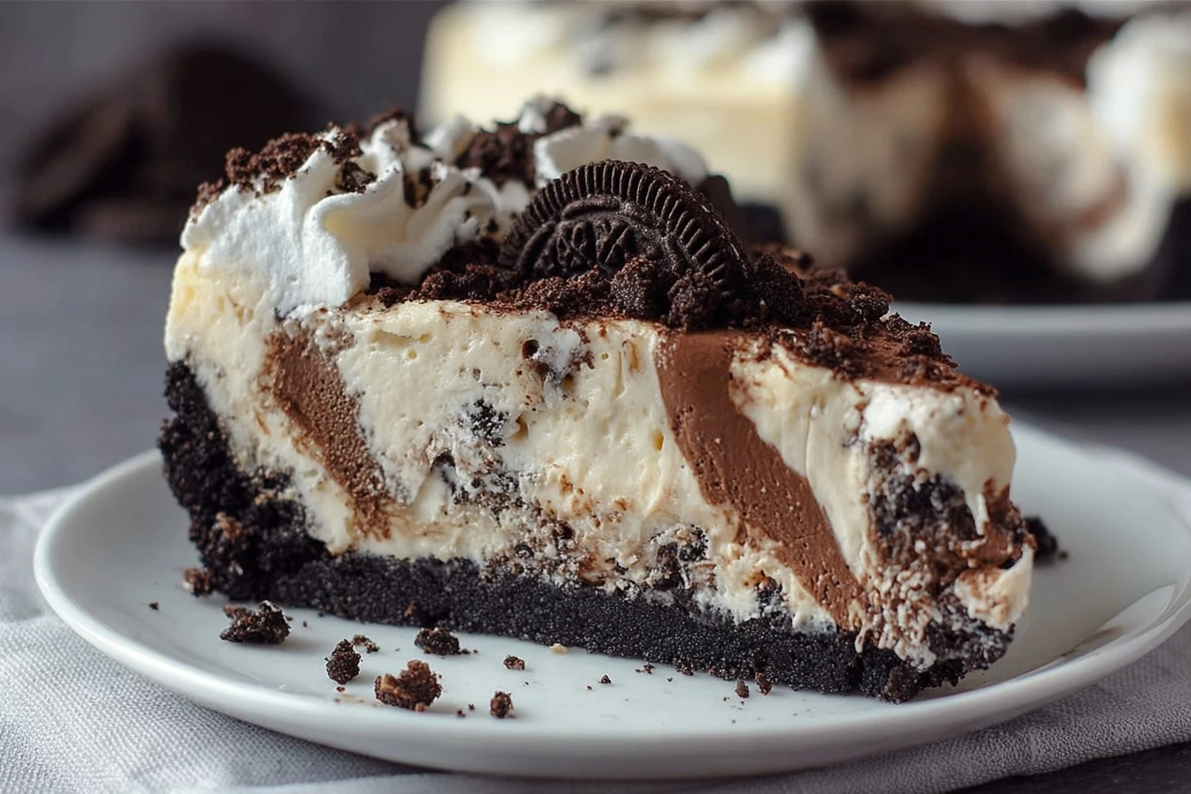 Easy No-bake Oreo Pie Recipe Quick No-bake Oreo Dessert Oreo Pie Without Baking Simple No-bake Oreo Pie Best Oreo Cream Pi...