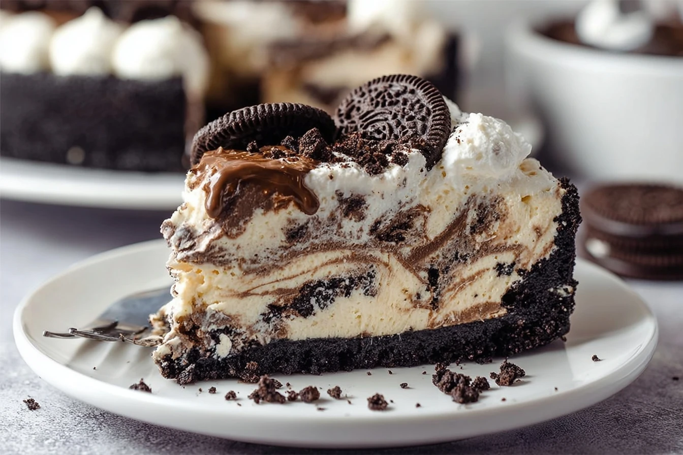 Easy No-bake Oreo Pie Recipe Quick No-bake Oreo Dessert Oreo Pie Without Baking Simple No-bake Oreo Pie Best Oreo Cream Pi...