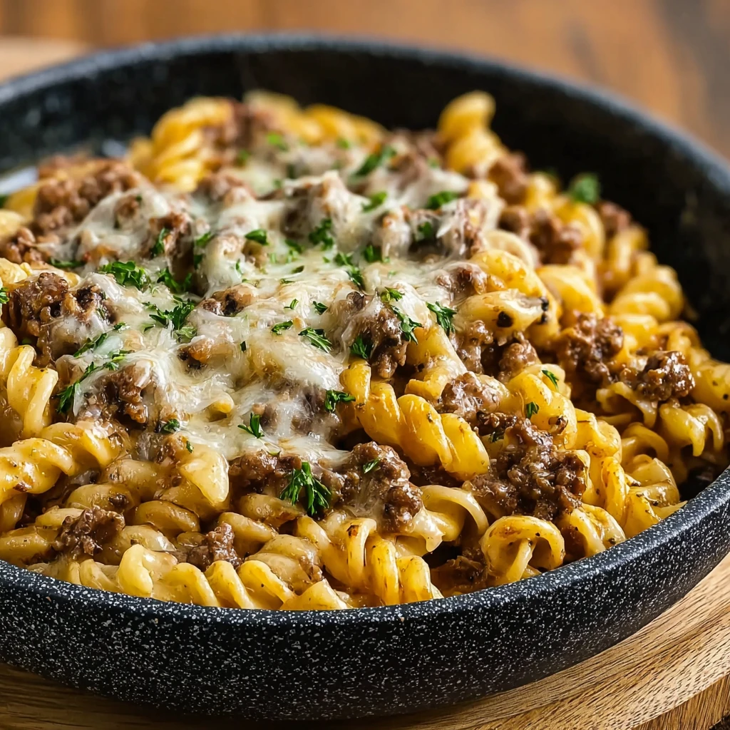 Easy One-pot Creamy Beef Pasta Recipe Garlic Butter Beef Pasta Quick Recipe Best Creamy Garlic Beef Pasta For Dinner How T...