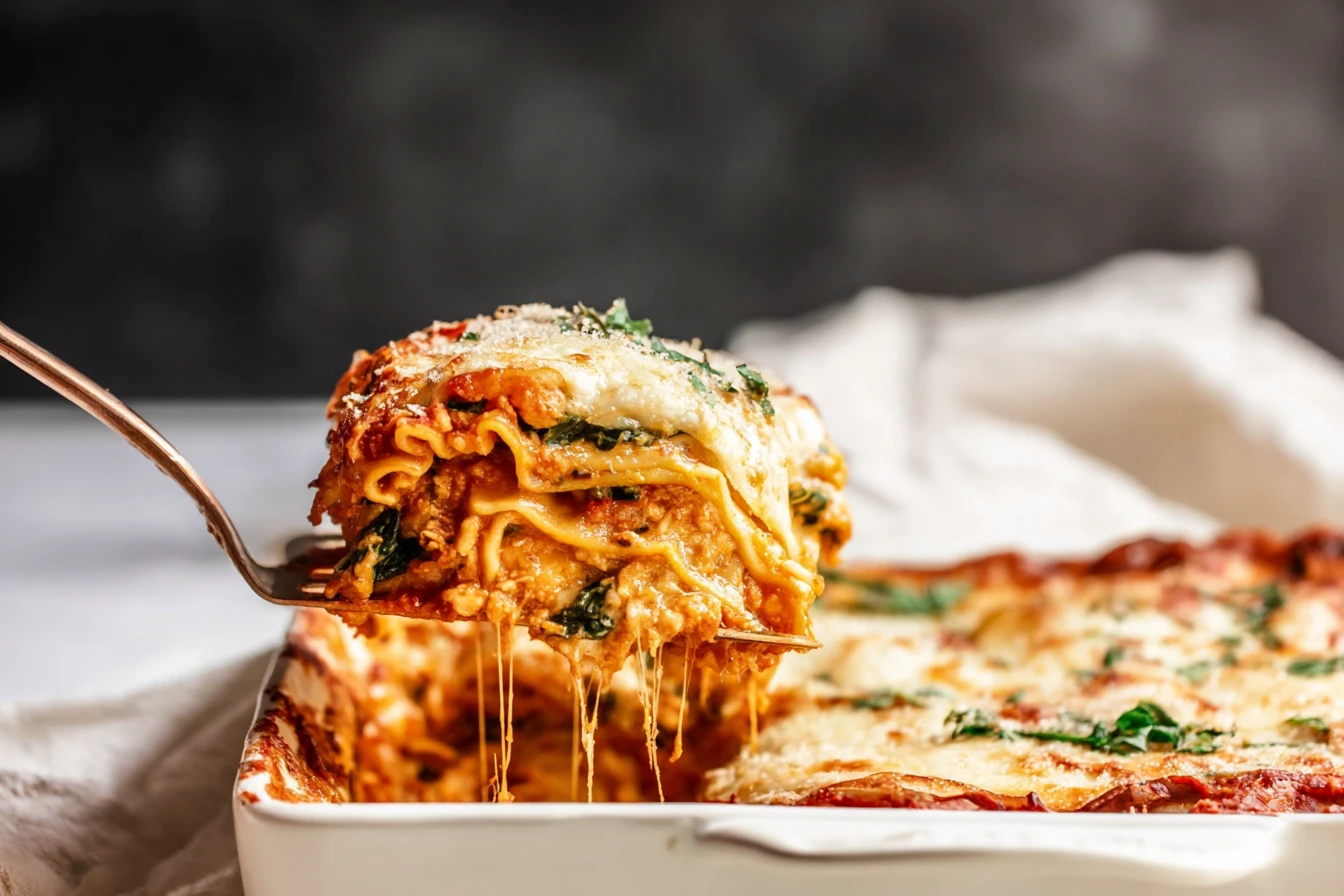 Easy Vegetarian Spinach Pumpkin Lasagna Recipe Homemade Spinach And Pumpkin Lasagna Vegetarian Best Cheese For Vegetarian ...