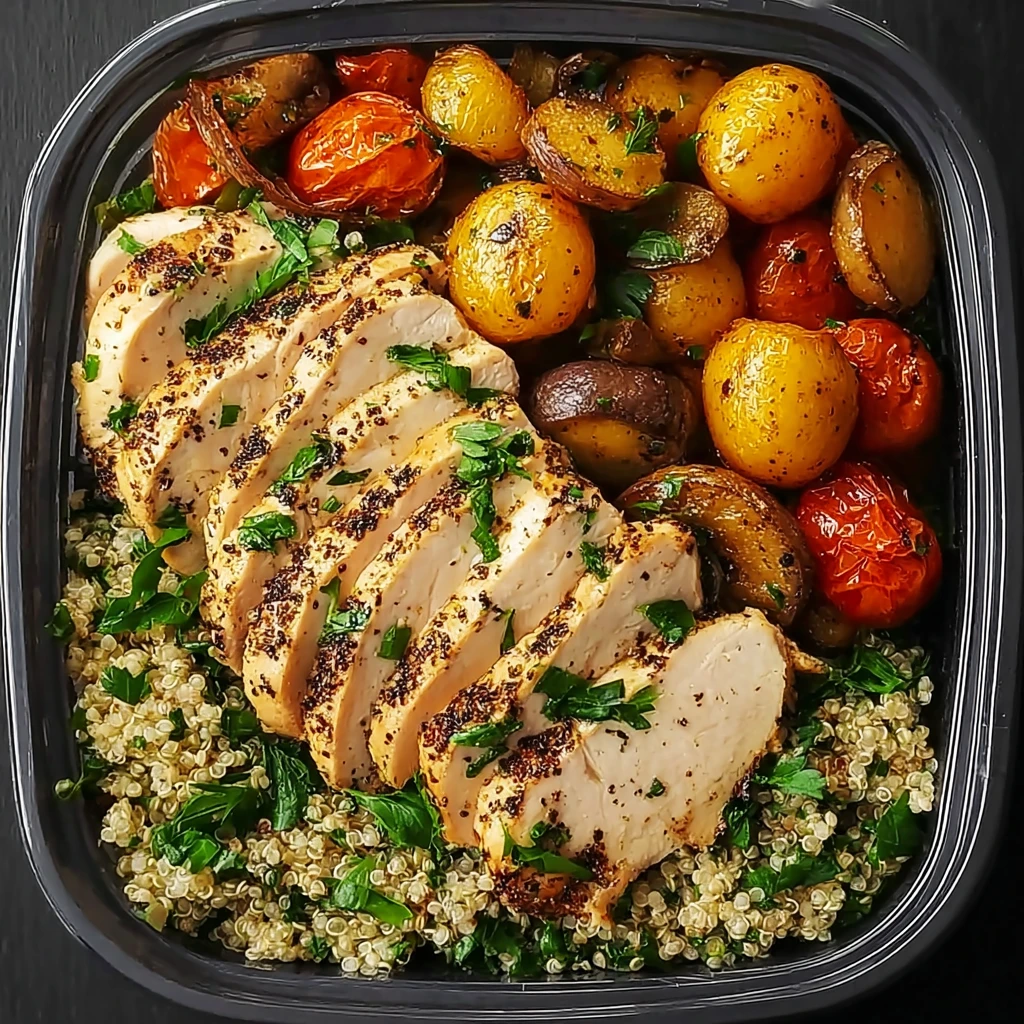 Grilled Chicken Power Bowl Recipe Quinoa Chicken Power Bowl High Protein Power Bowls Roasted Veggie And Chicken Meal Prep ...
