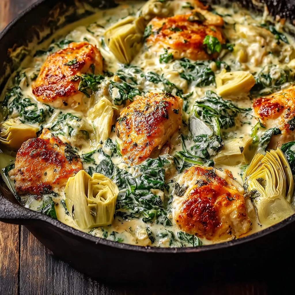 High-protein Chicken Casserole Recipes Spinach Artichoke Chicken Bake Low Carb Spinach Chicken Casserole Keto Artichoke Ch...