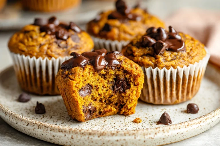 Pumpkin Banana Flax Muffins Recipe Healthy Chocolate Chip Flax Muffins Vegan Pumpkin Banana Muffins Gluten-free Pumpkin Ba...