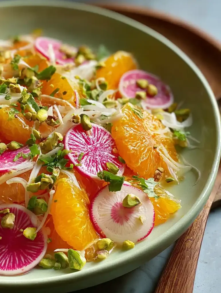 Amazing Orange Radish Salad Recipe Orange Radish Pistachio Salad Delight Best Orange Radish Salad With Nuts How To Make Or...