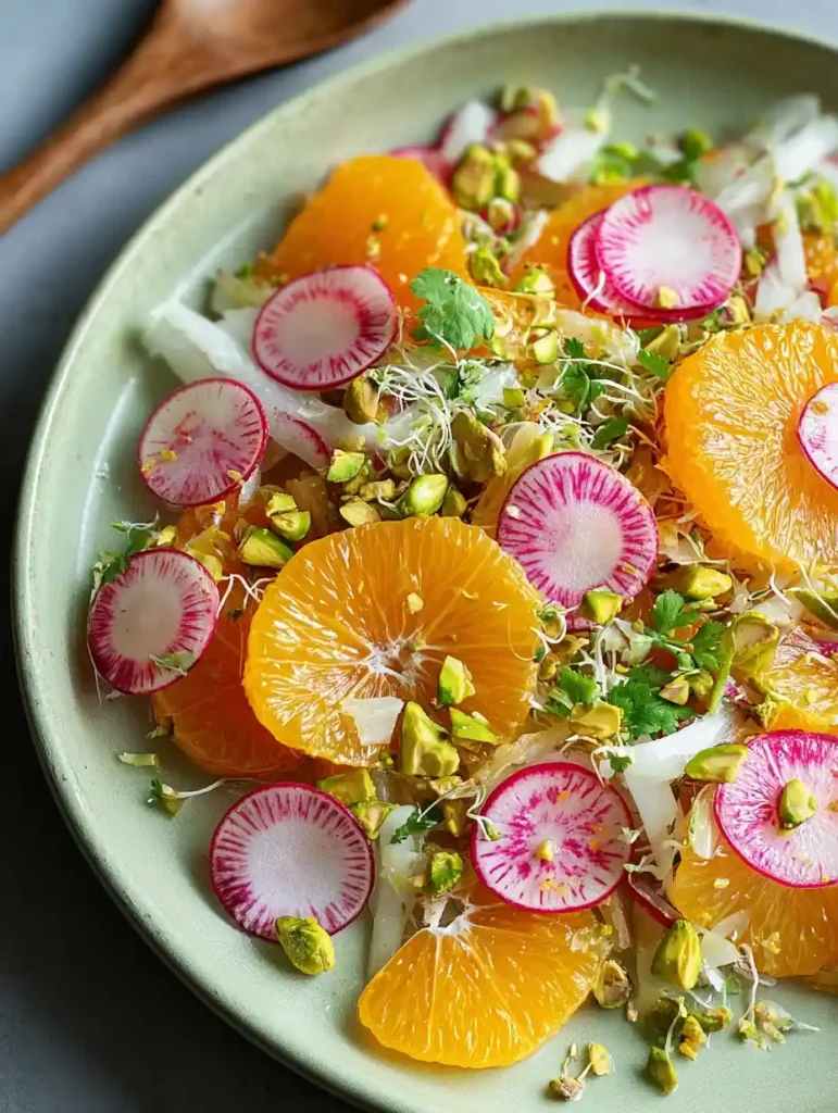 Amazing Orange Radish Salad Recipe Orange Radish Pistachio Salad Delight Best Orange Radish Salad With Nuts How To Make Or...