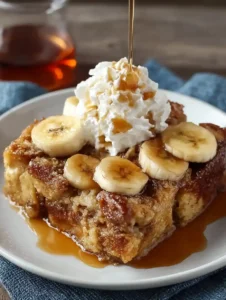 Brown Sugar Banana French Toast Casserole Recipe Easy Banana Bread French Toast Casserole Make Ahead Banana French Toast B...