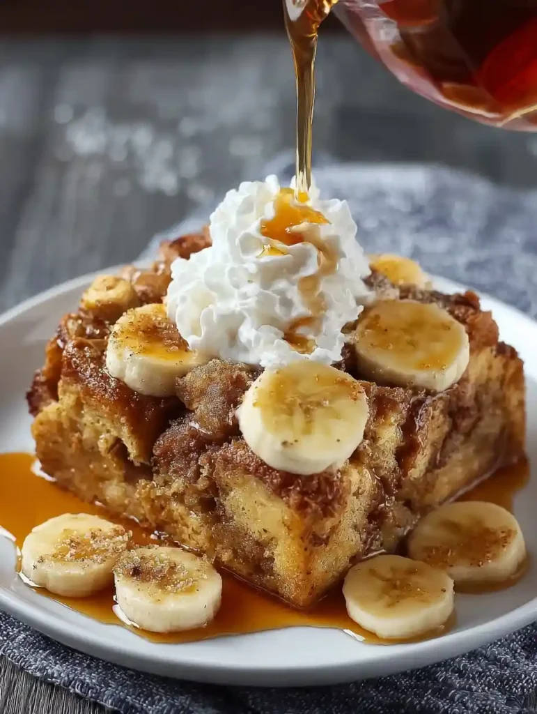 Brown Sugar Banana French Toast Casserole Recipe Easy Banana Bread French Toast Casserole Make Ahead Banana French Toast B...