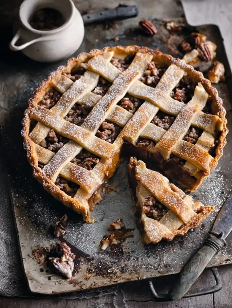 Pie Butternut Maple Pecan Lattice Autumn Pumpkin Spiced