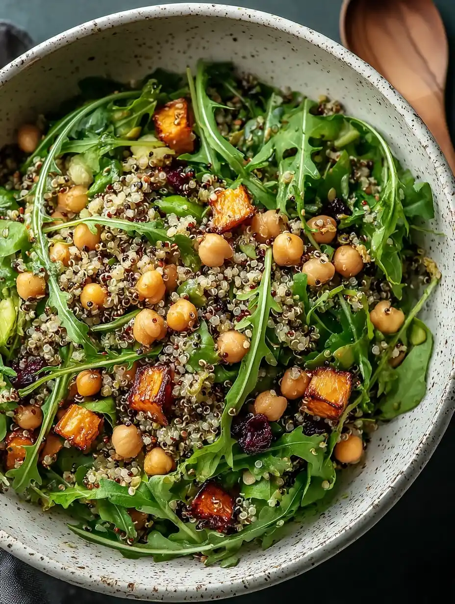 Chickpea Arugula Quinoa Salad