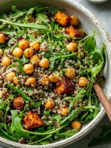 Chickpea Arugula Quinoa Salad