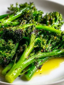 Best Roasted Broccolini Recipe Easy Quick Healthy Broccolini Side Dish Garlic Lemon Roasted Broccolini Recipe How To Make ...