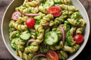 Green Goddess Pasta Salad Recipe Vegan Green Goddess Pasta Salad Best Green Goddess Dressing For Pasta Gluten-free Green G...