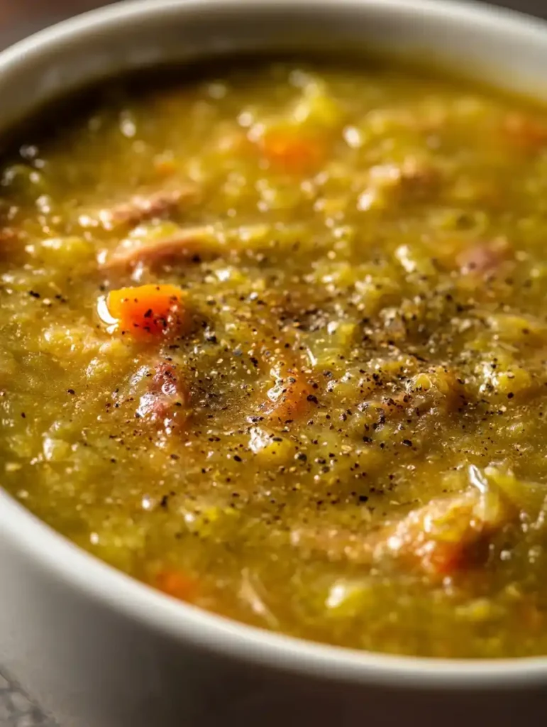 Easy Ham And Split Pea Soup Recipe Homemade Split Pea And Ham Soup Best Slow Cooker Ham And Pea Soup Healthy Split Pea Sou...