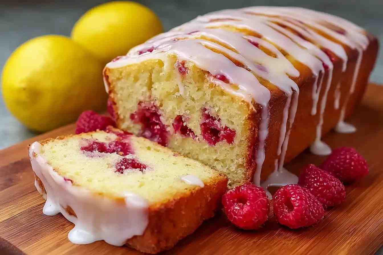 Lemon Raspberry Pound Cake