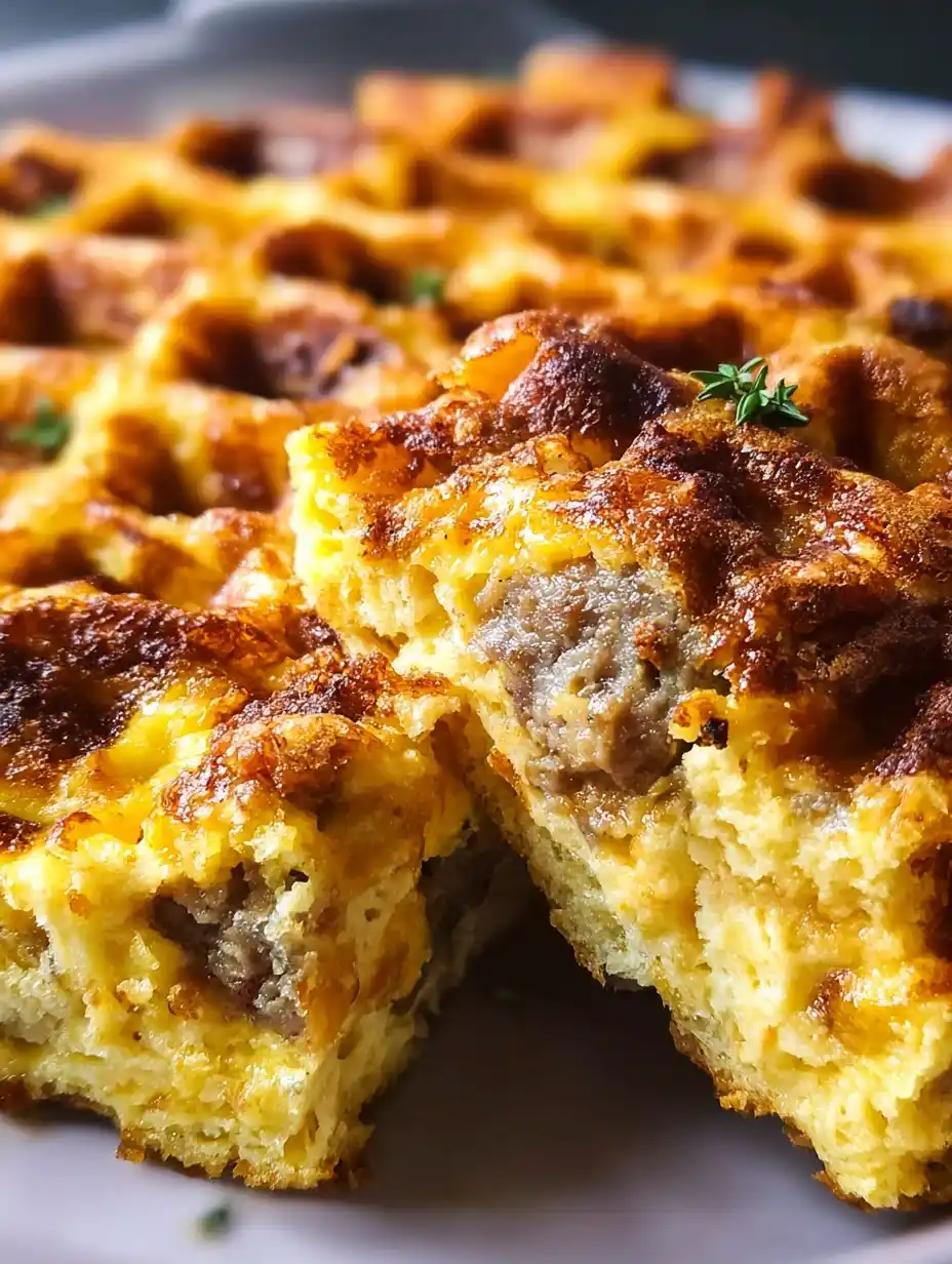 Maple Waffle Breakfast Casserole Recipe Easy Maple Waffle Casserole Brunch Savory Waffle Breakfast Casserole Sweet Waffle ...