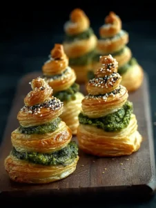 Puff Pastry Pesto Christmas Trees for Festive Snacking Fun